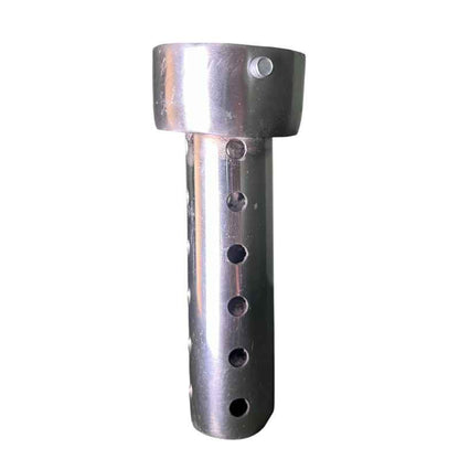 Rear view of Neo Muscle stainless steel DB killer insert for Yamaha XSR155 performance exhaust