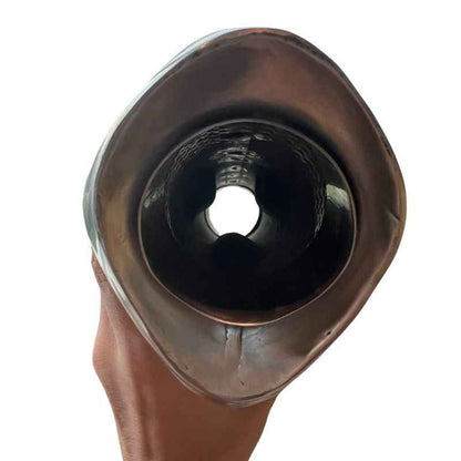 Front view of the Neo Muscle stainless steel muffler outlet for the Yamaha XSR155 dual exhaust system