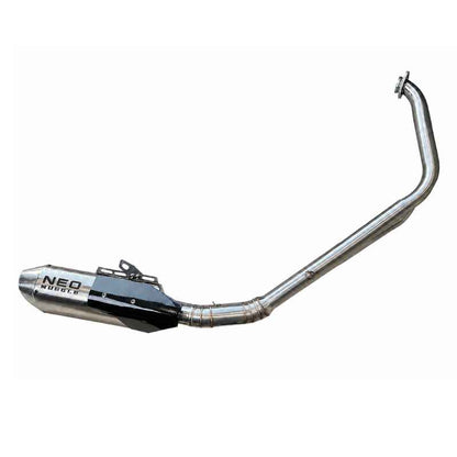 Neo Muscle stainless steel performance exhaust for Yamaha XSR155 with carbon fiber heat shield